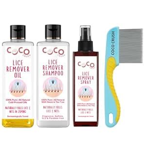 Buy Coco Crush 100% Natural Lice Treatment Kit | Ayurvedic Lice Oil ...