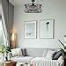 Buy Industrial Bladeless Ceiling Fan with Lights, Farmhouse Cage ...