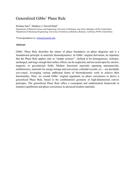 Image result for Gibbs Phase Rule Explained