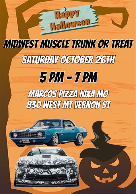 Midwest Muscle Trunk or Treat , Marco's Pizza (830 W Mt Vernon St ...