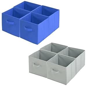Kuber Industries (Pack of 8) Foldable Storage Box | Multipurpose ...