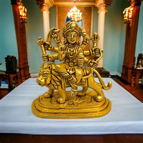 Shop Brass Durga Maa Idols Online | Spiritual Decor & Pooja Statues