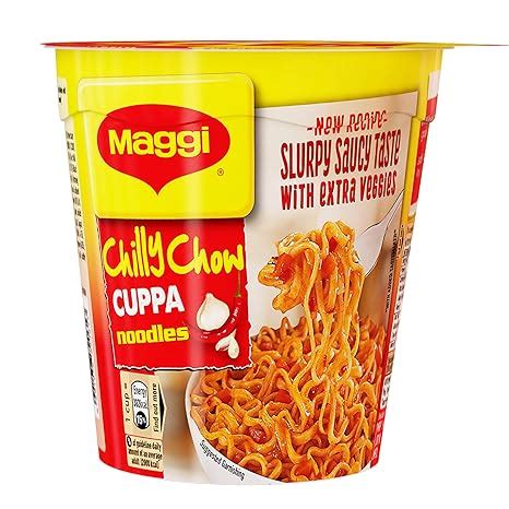 MAGGI Instant Cuppa Noodles, Chilly Chow Vegetarian, 70 Gm Pack | New ...