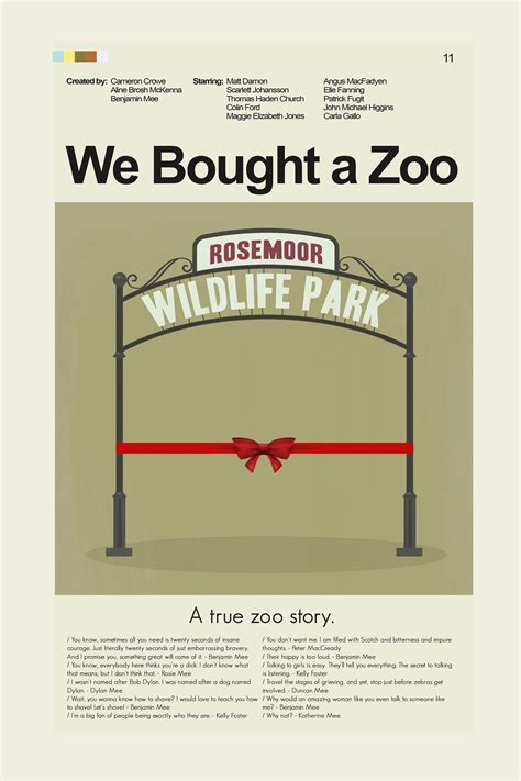 We Bought a Zoo - Rosemoor Wildlife Park | 12"x18" or 18"x24" Print ...