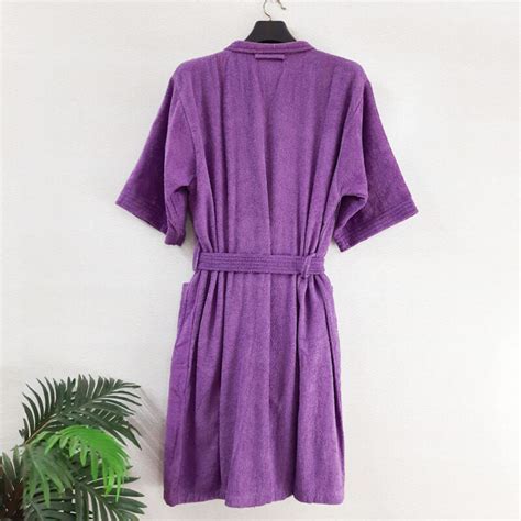 Avioni by Loomkart | Export Quality Bath Robes in Purple Without Hood