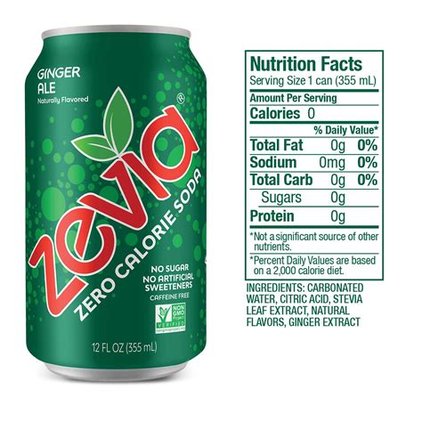Stevia Soda Nutrition Facts at Christopher Hurtado blog