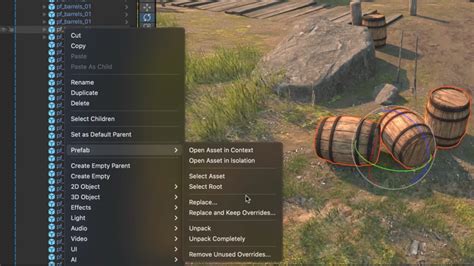 Rezultat imagine pentru How to Unpack Prefab Unity