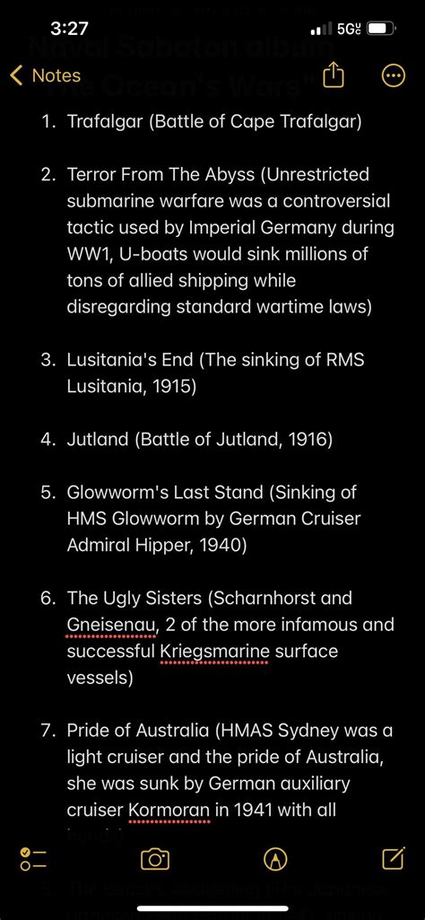 Made a concept album about major naval battles/ships. Thoughts? : r/sabaton