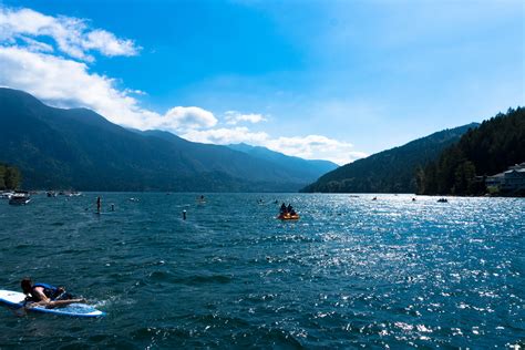 Free Images : landscape, sea, nature, sky, boat, mountain range ...