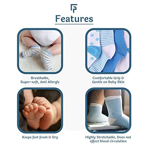 Buy FOOTPRINTS Baby-Boys Organic Cotton Bigdot and Star Socks ...