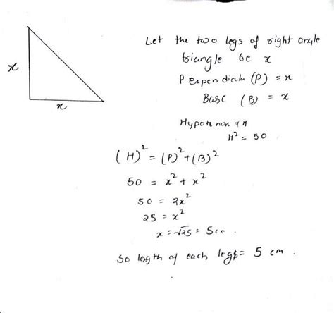 the two legs of a right triangle are equal and yellow square of its ...