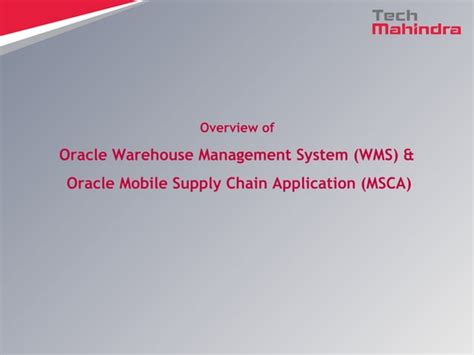 Image result for Oracle WMS Features
