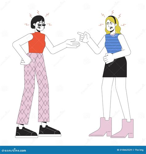 Cartoon Business Women Argue 的图像结果