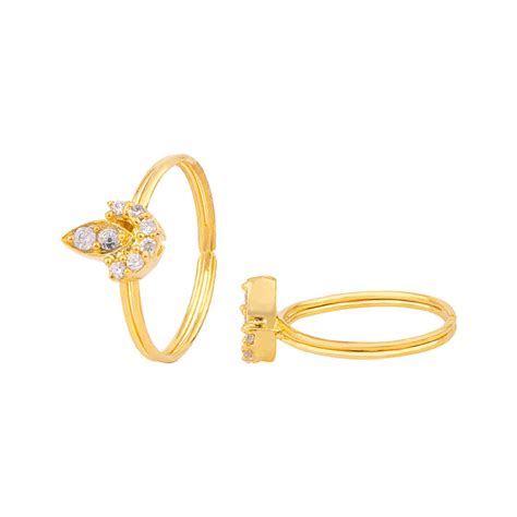 Classic Gold Plated Toe Rings – VOYLLA