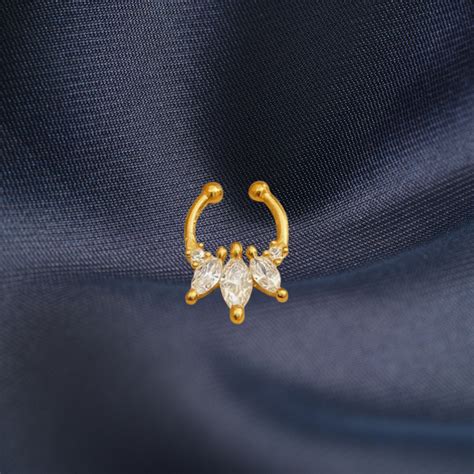 Silver Septum Nosepin – Aahaanamooguthi