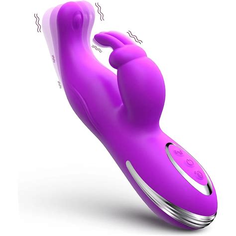G-Spot-Rabbit-Vibrator-Dildo-Flapping-Nipple-Vagina-Massager-Clitoris ...