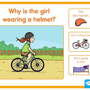 Safety Cause and Effect Scene and Question Cards for K-2nd Grade