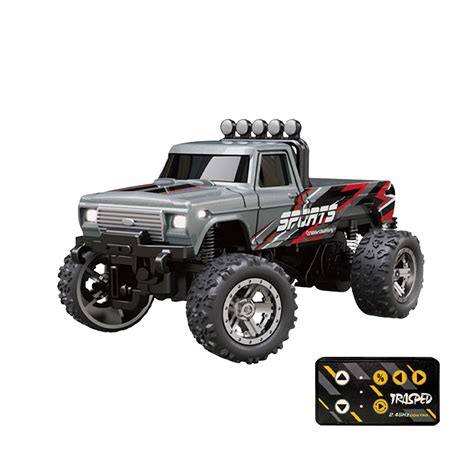 Mini Rc Truck 1/64 Scale Mini Trucks 2.4g Remote Control Car USB ...