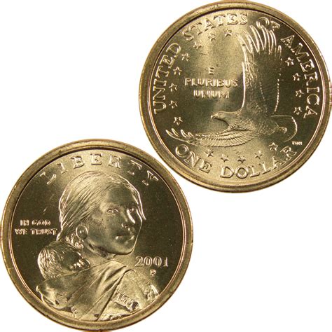 2001 P Sacagawea Native American Dollar BU Uncirculated $1 Coin