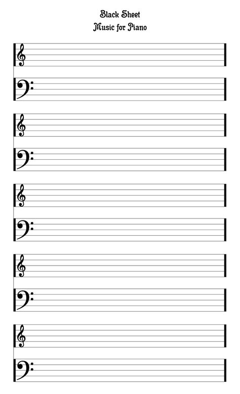Staff Paper Blank Sheet Music - 10 Free PDF Printables | Printablee ...
