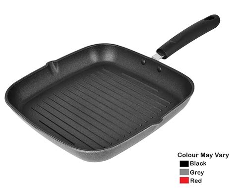 Buy Nirlon Non-Stick Aluminium Grill Pan, Black Online at Low Prices in ...