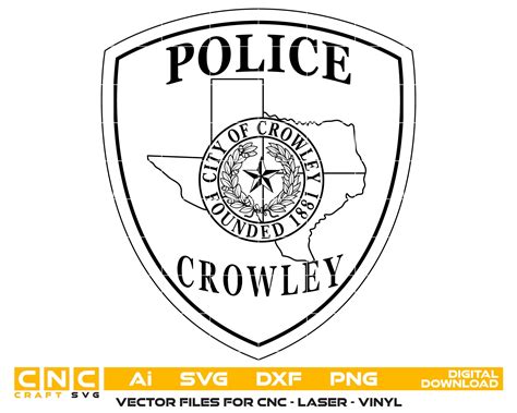 Crowley Police Department Patch Texas