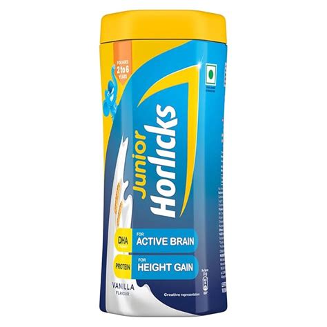Horlicks Junior Health & Nutrition Drink Vanilla, 500g Jar, Children's ...