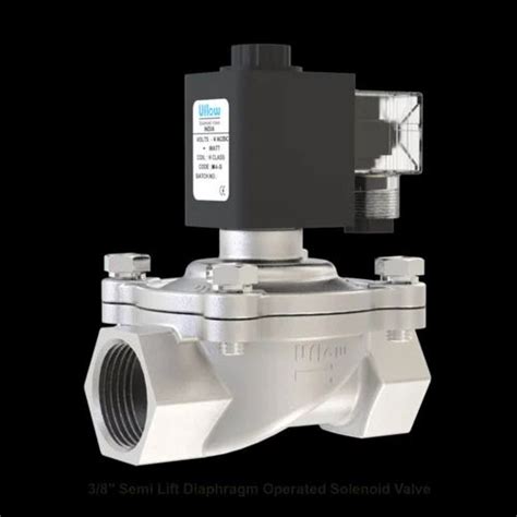 Poppet Solenoid Valve - 8 Inch Stainless Steel Diaphragm Operated ...