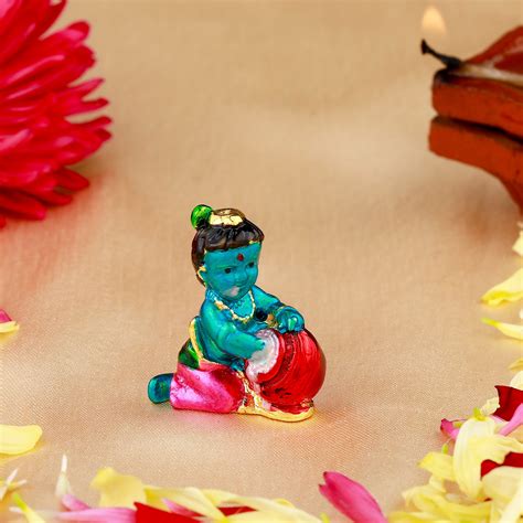 Buy Estele Gold Plated Lord Krishna Idol Online