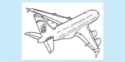 Aeroplane Colouring Page | Fun Colouring Sheets - Twinkl