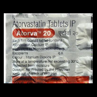 ATORVA 20MG TABLET 15'S Price, Uses, Side Effects & Substitutes | Medkart