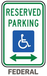 Official Illinois Handicap Parking Signs - USA Made