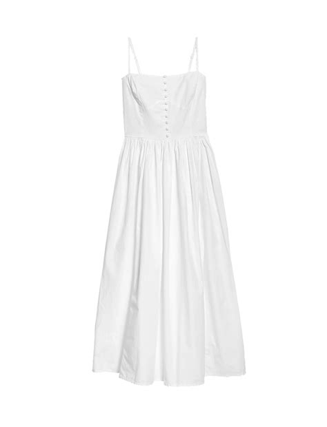 Buy Pure Cotton Strappy Midi Cami Waisted Dress at Marks & Spencer