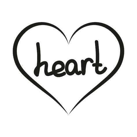 Illustration vectorielle du coeur | Vecteur Premium