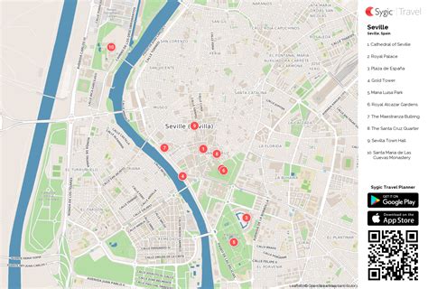 Printable Tourist Map Of Seville