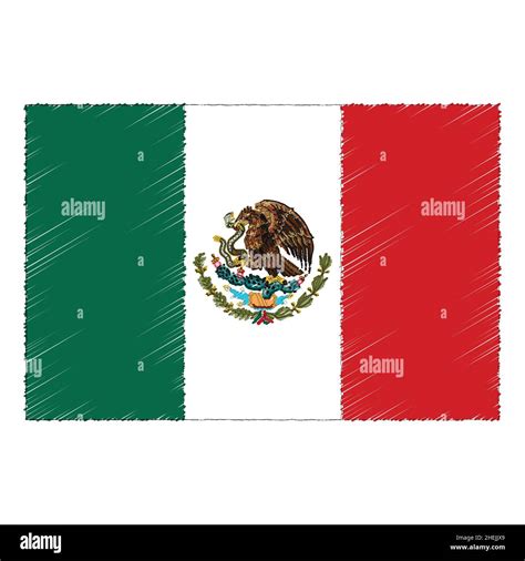 Mexican Flag Drawing