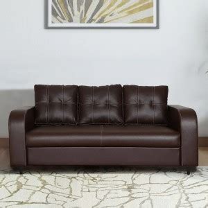 ARRA Tanaka Fully Upholstered Three Seater Cushion Back Sofa ...