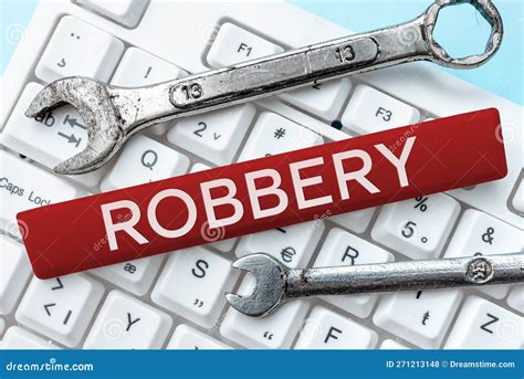 Conceptual Caption Robbery. Concept Meaning the Action of Taking ...