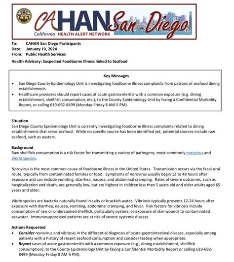 SanDiegoVille: San Diego County Issues Public Health Warning Following ...