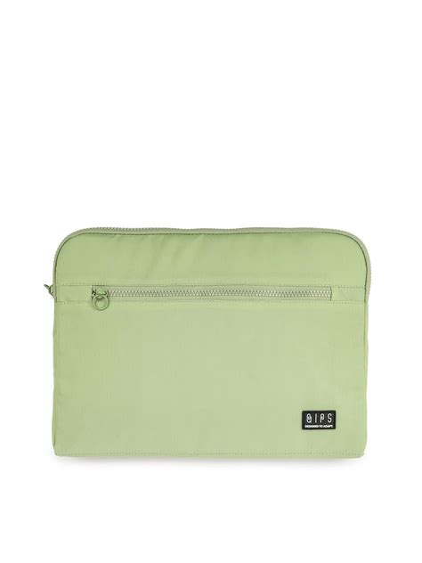 QIPS 14-Inch Laptop Sleeve – Slim PU-Coated Water-Resistant Case with ...