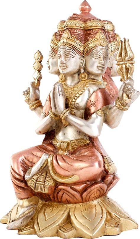 Exotic India Bhagawan Karttikeya - Brass Statue Multicolour : Amazon.in ...