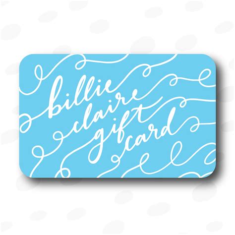 gift cards — billie claire