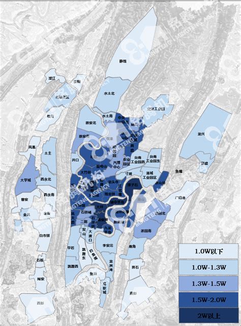 重庆主城区最新房价地图（2019年9月）_二环