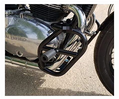 MOTOCARE Leg Guard with Slider Glossy GT and Interceptor 650 (Black ...