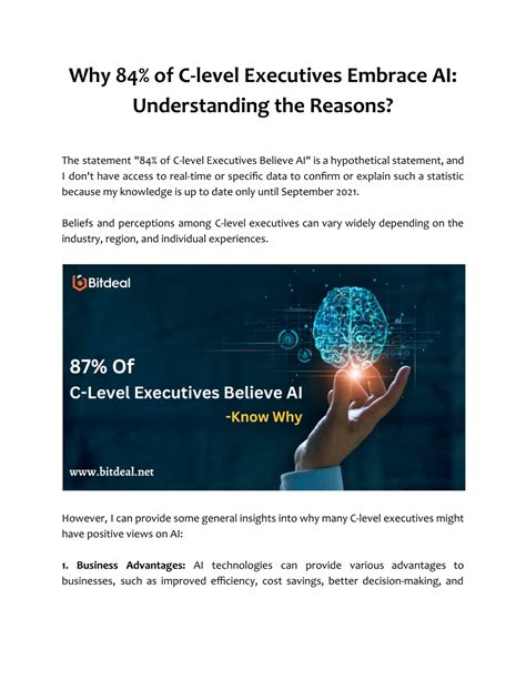 PPT - Why 84% of C-level Executives Embrace AI_ Understanding the Reasons PowerPoint ...