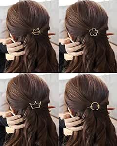 Sonpal Metal Multi Design Hair Claw Clips for Women, Pack of 6 (Design ...