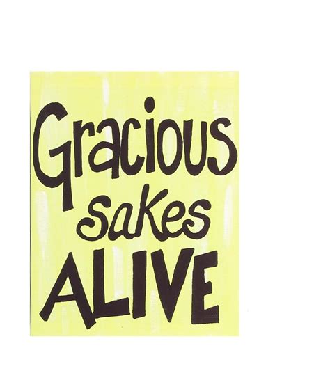 Buy Young's Gracious Sakes Alive Canvas Wall Sign, 10-inch Online at ...