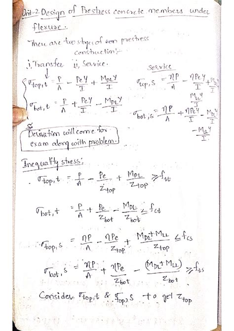 Prestress unit 2 - Design of Prestress concrete members under flexure ...