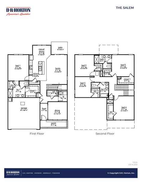 Floor Plan in Lakeview Kitfield | Moncks Corner, SC | D.R. Horton