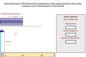 Image result for How to Find the Spring Constant Projectile